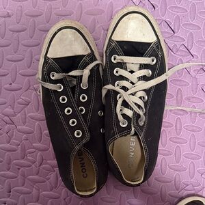 Converse Black and White Canvas Shoes